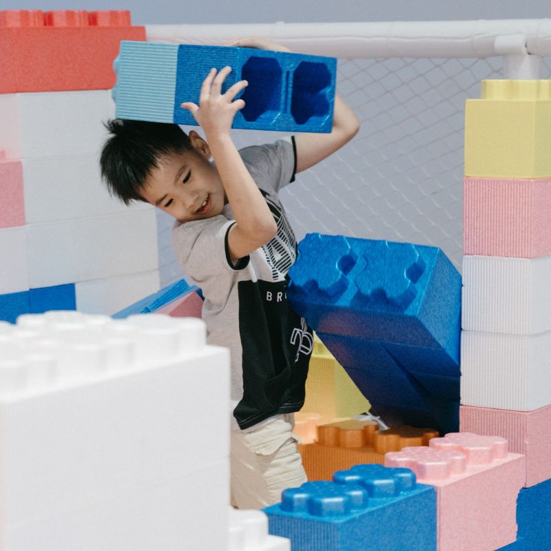 Joyful child learning